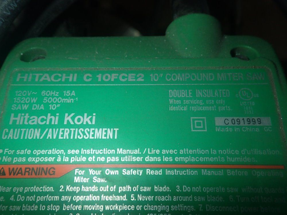 Hitachi Compound Miter Saw