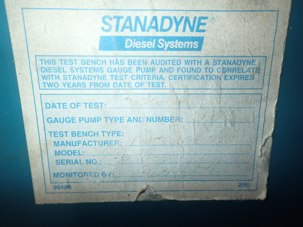 Hartridge Fuel Pump Test Stand