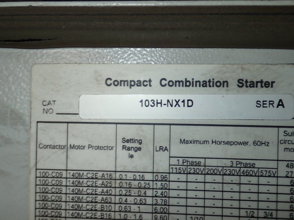 Allen- Bradley Combination Starter