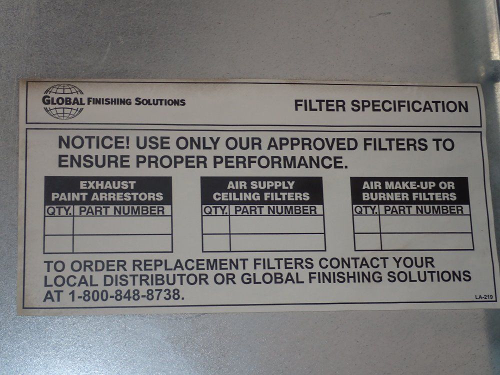 Global Finishing Solutions Paint Booth