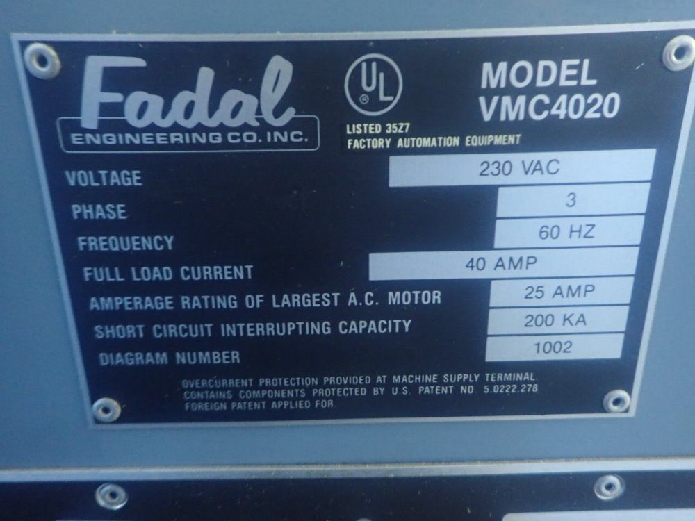 Fadal Cnc Vmc