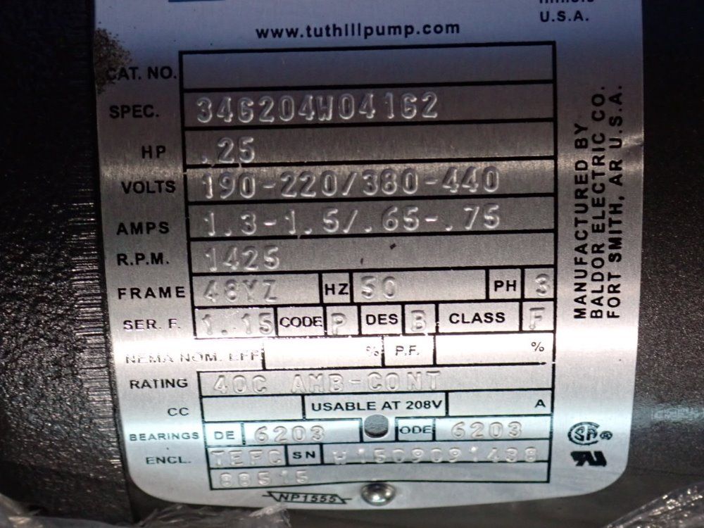 Baldor/tuthill Pump Motor