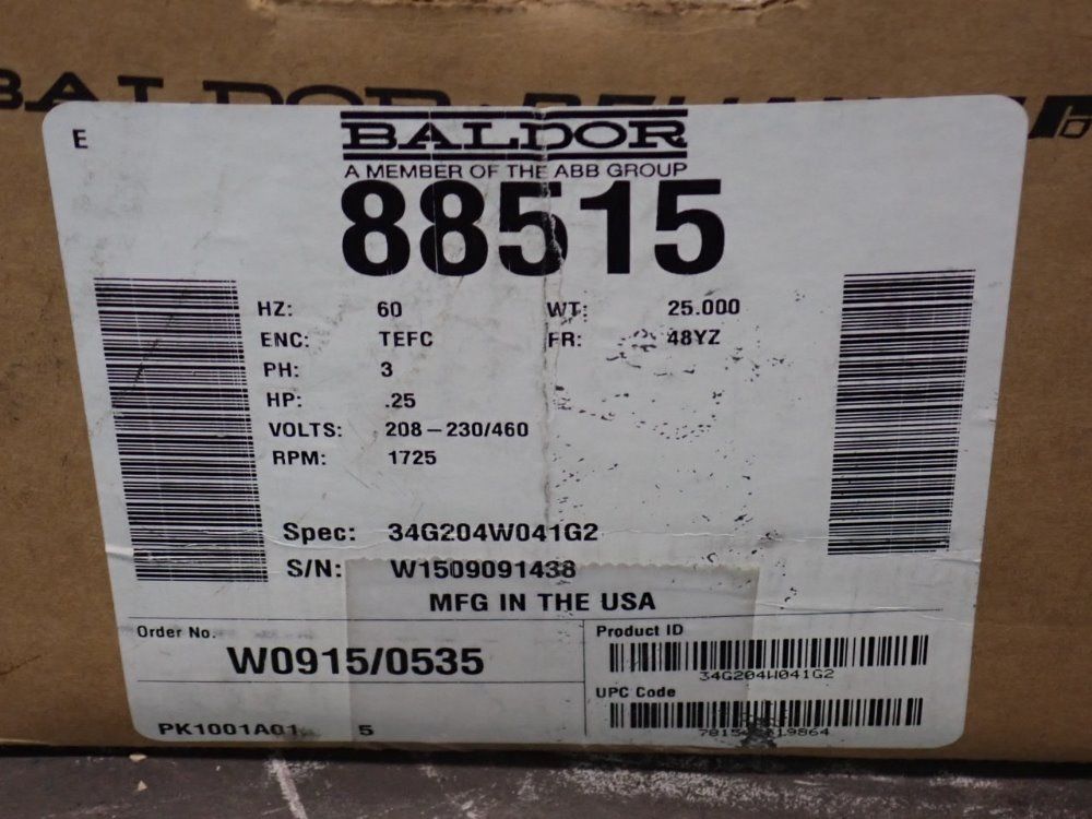 Baldor/tuthill Pump Motor