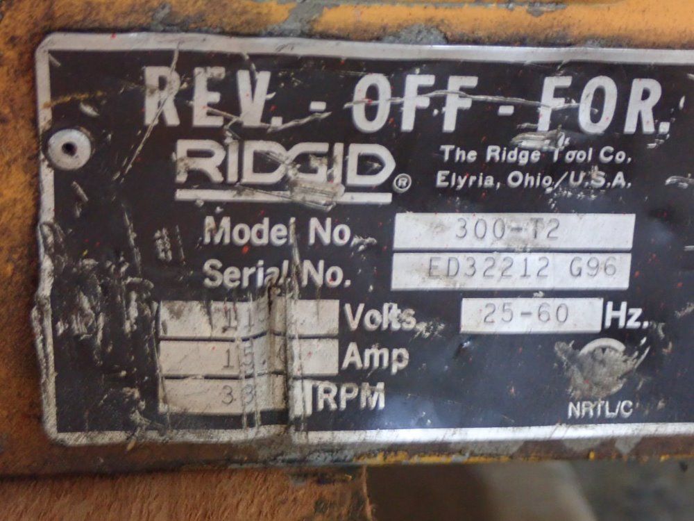 Ridgid Pipe Threader