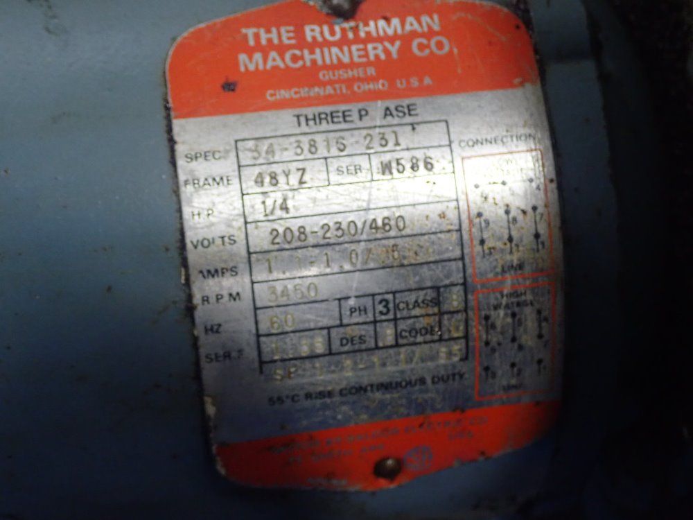 Ruthman Machinery Motor