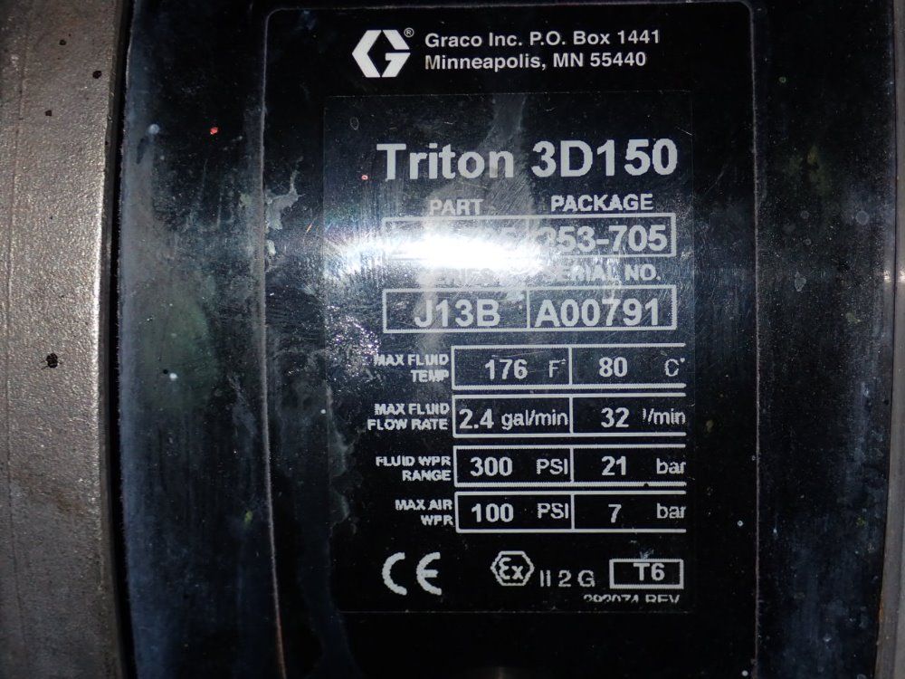 Graco 2.4 Gal/min Pump - Triton 3d150