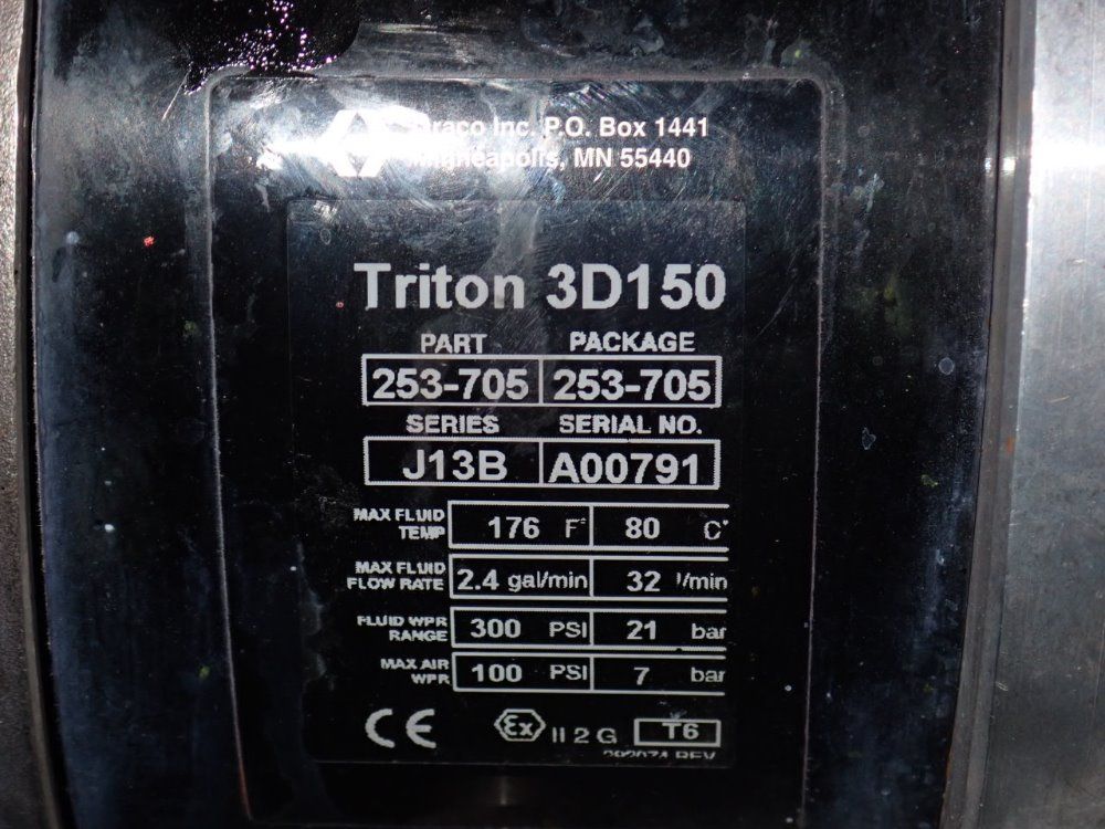 Graco 2.4 Gal/min Pump - Triton 3d150