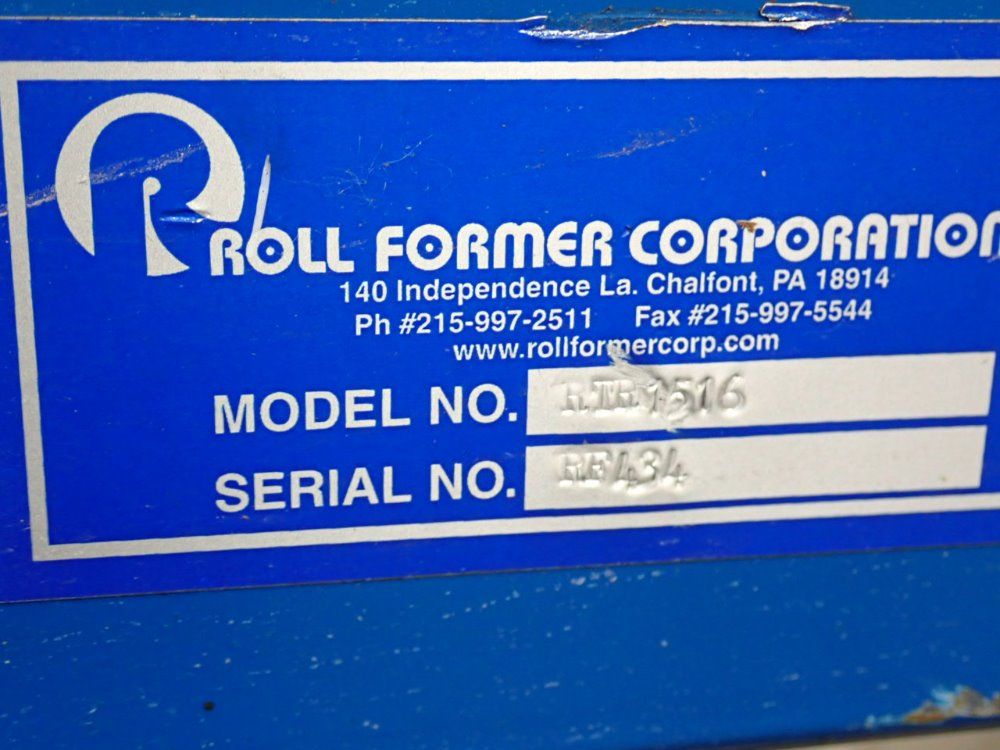 Roll Former Corp Coil Reel W/shear