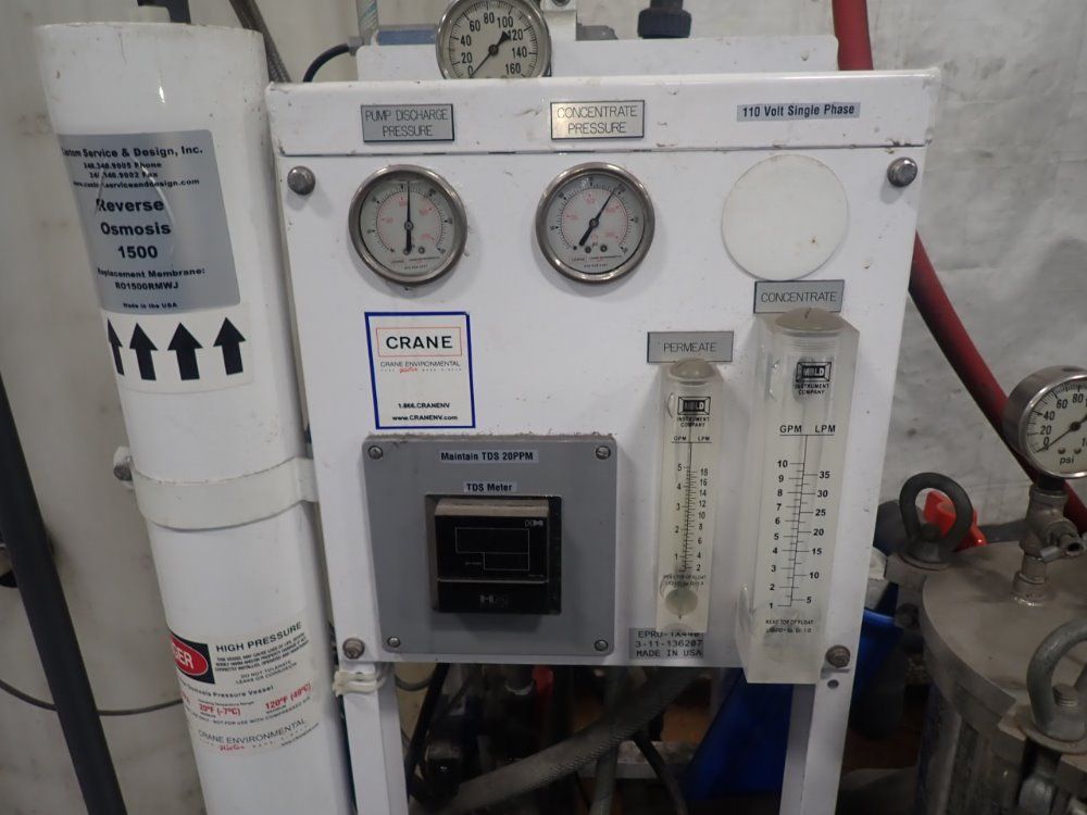 Crane Reverse Osmosis System - 1500