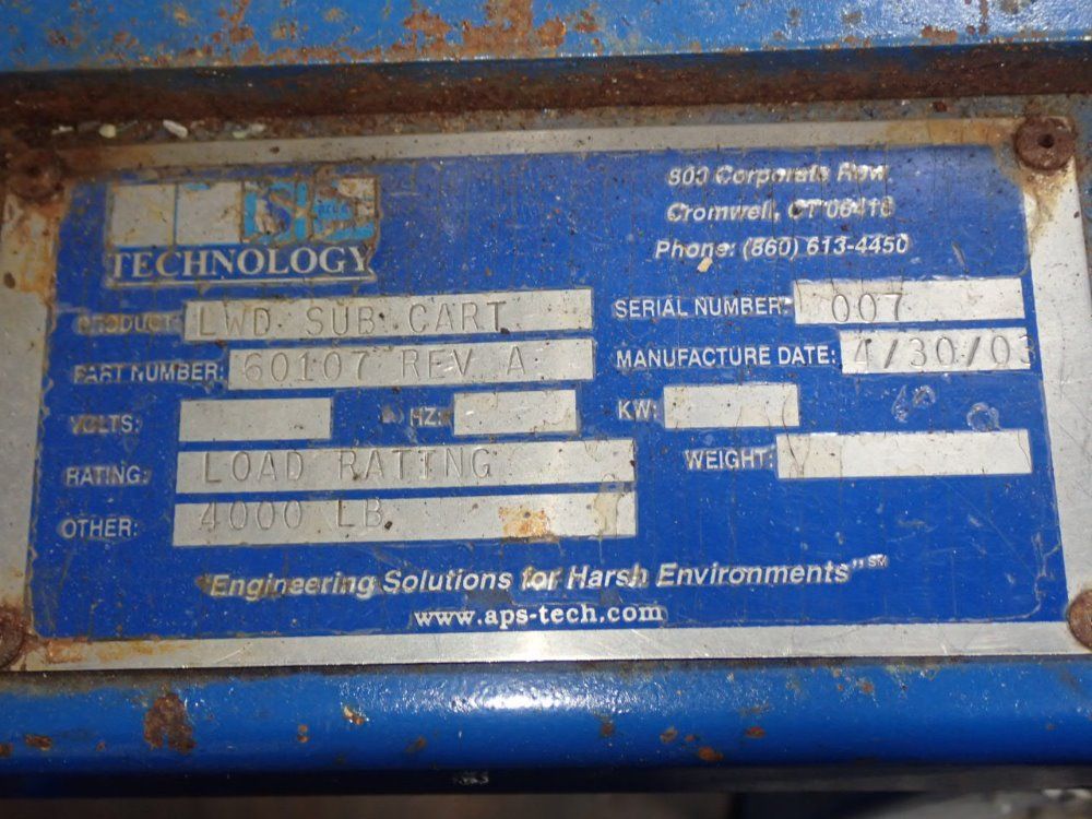 Aps Technology Cart W/ Rollers