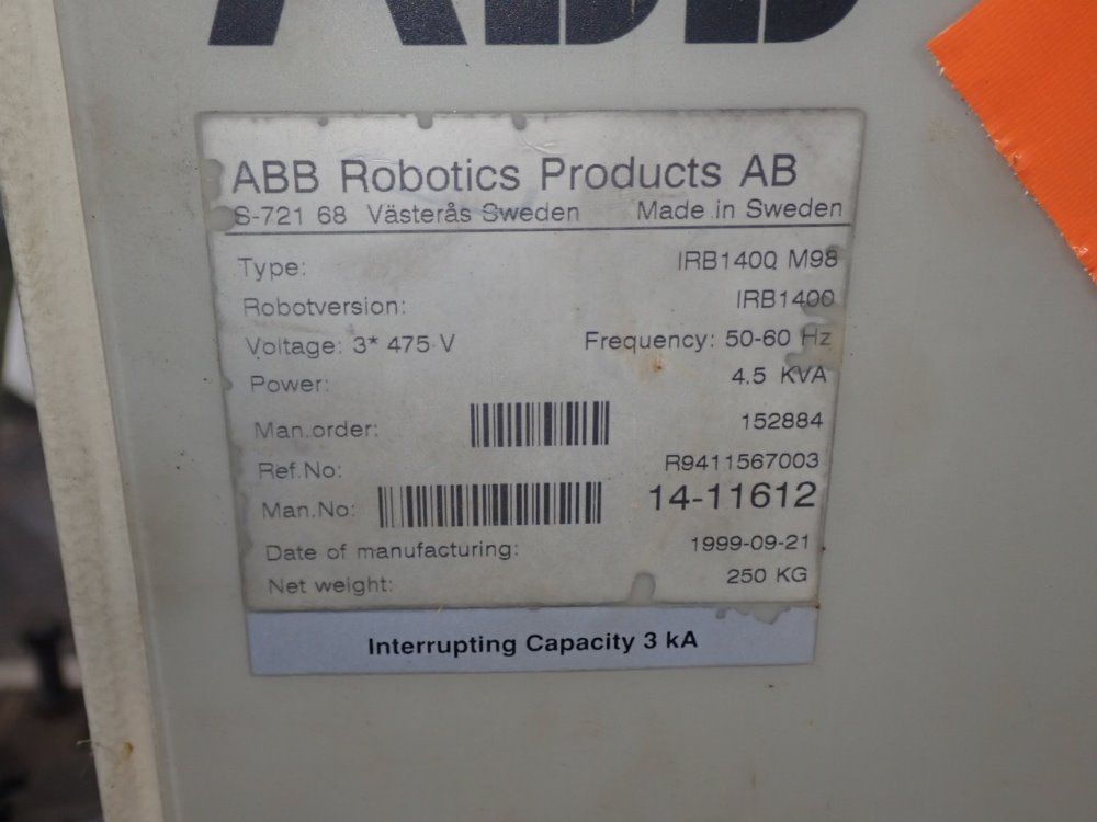 Abb Irb1400 M98 Robot - Irb1400 M98