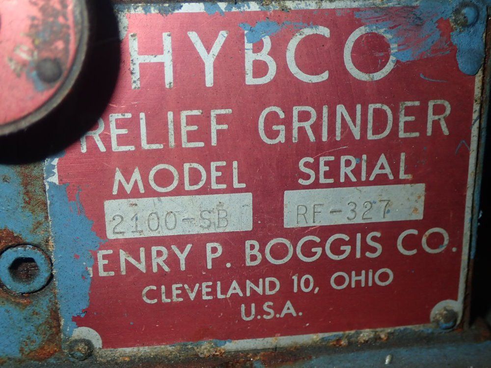 Cinncinatti/hybco 2100-sb Relief Grinder - 2100-sb