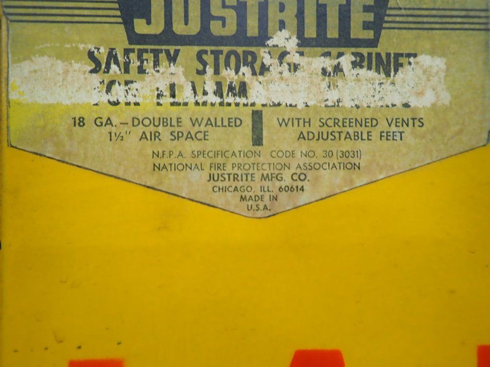 Justrite Flammable Cabinet