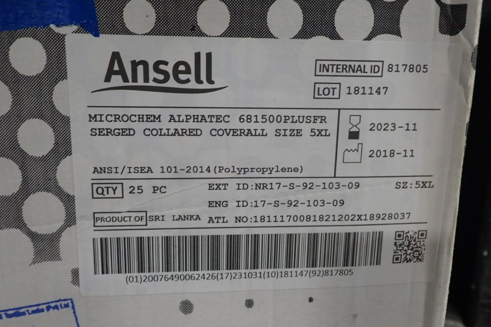 Ansell/micro Chem Coveralls