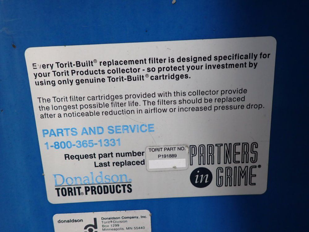 Donaldson Torit/nyb Dust Collector/blower