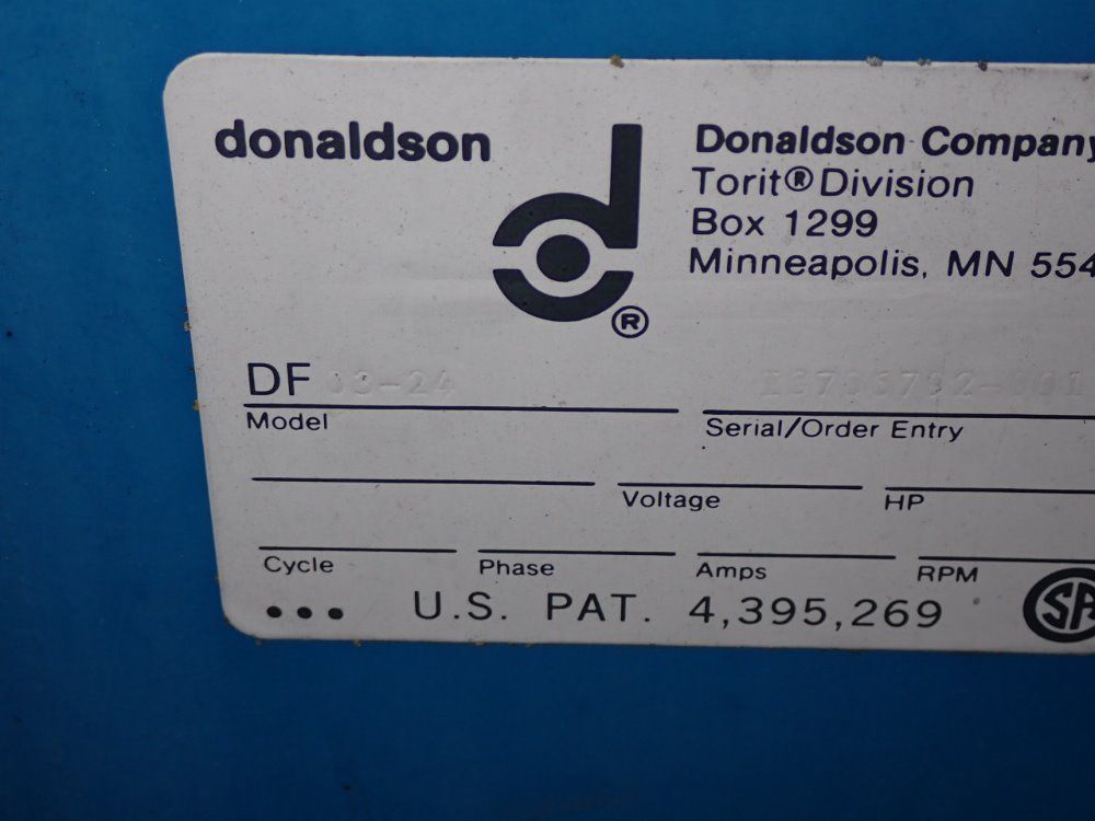 Donaldson Torit/nyb Dust Collector/blower