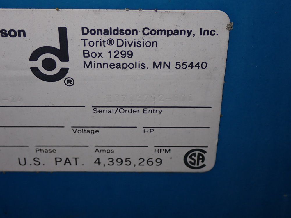 Donaldson Torit/nyb Dust Collector/blower