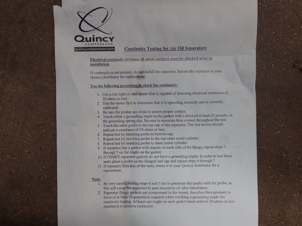 Quincy Compressor Filter - 2013402006