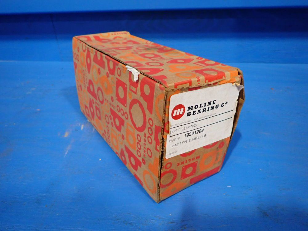 Moline Bearing Company 2 1/2" Id Type E 4 Bolt Pillow Block - 19341208