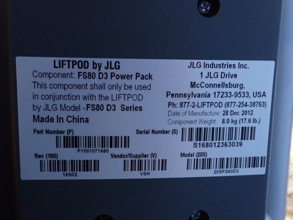 Liftpod/jlg Man Lift Pod