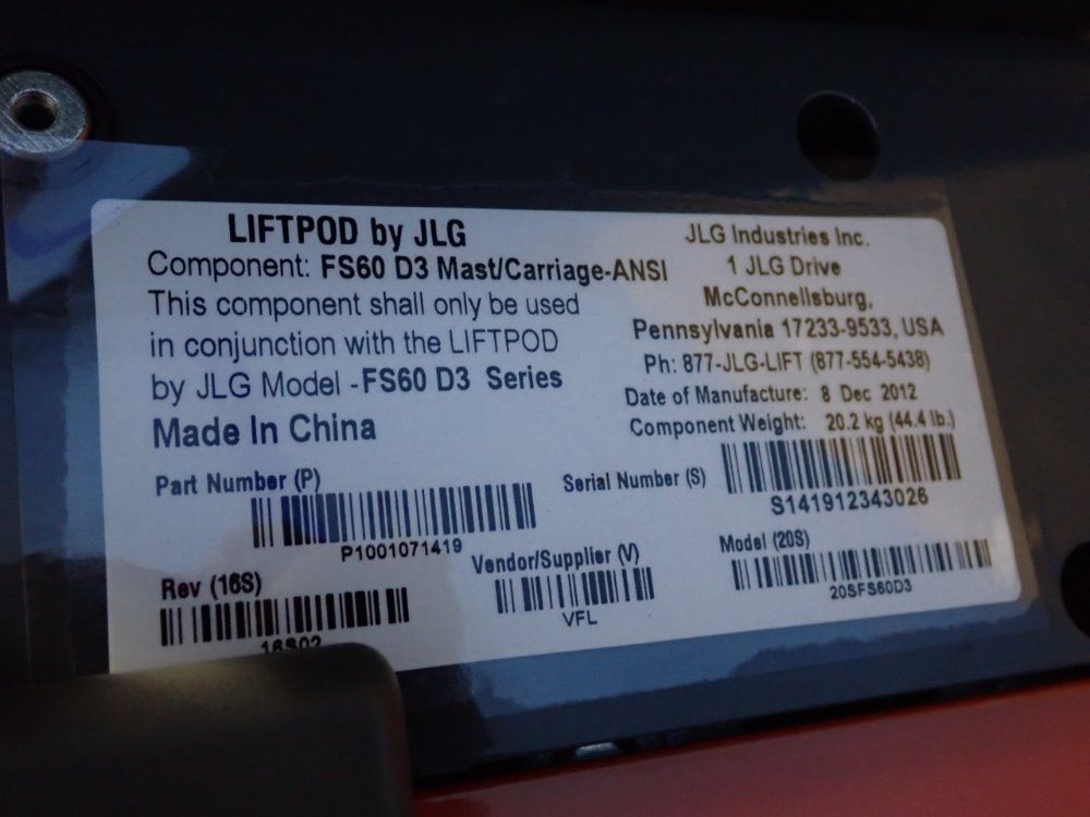 Liftpod/jlg Man Lift Pod