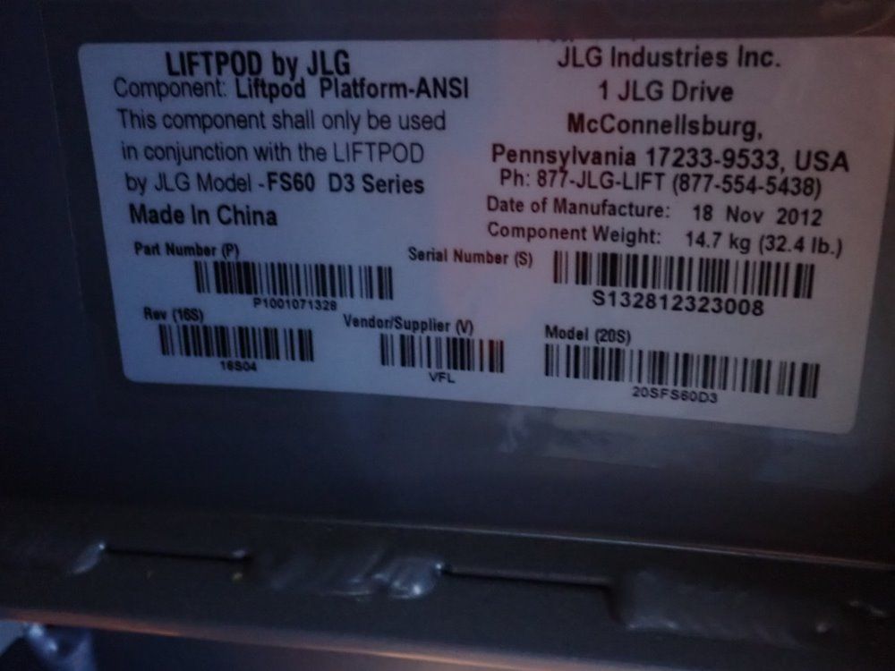 Liftpod/jlg Man Lift Pod