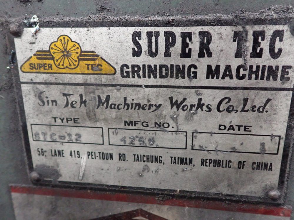Super Tec Stc-12 Centerless Grinder - Stc-12
