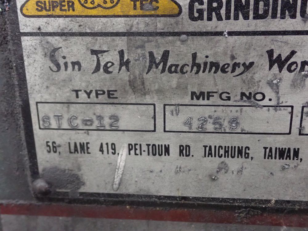 Super Tec Stc-12 Centerless Grinder - Stc-12