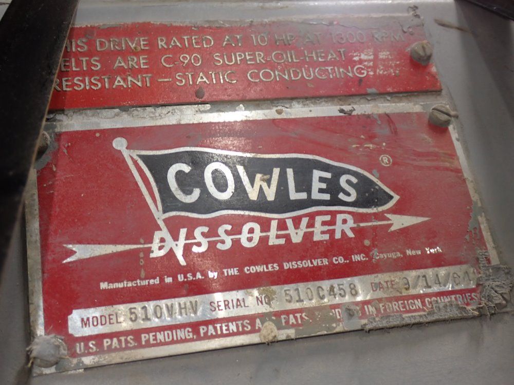 Cowles 510vhv Mixer/dissolver - 510vhv