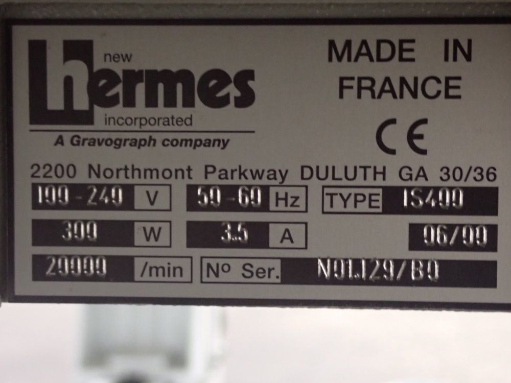 Hermes Be Is400 Laser Engraver - Be Is400