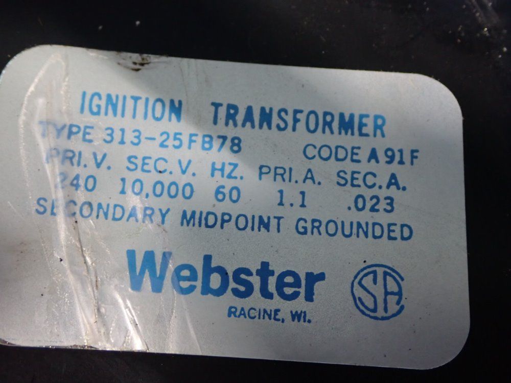 Webster Ignition Transformers