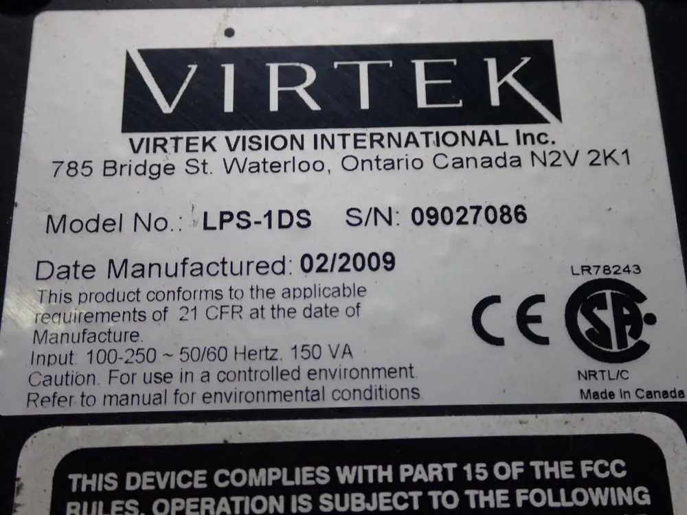 Virtek Virtek Lps1ds Laser System