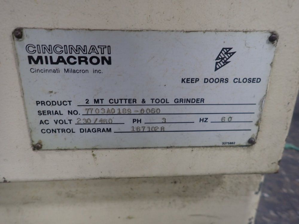 Cincinnati Milacron Cutter/grinder