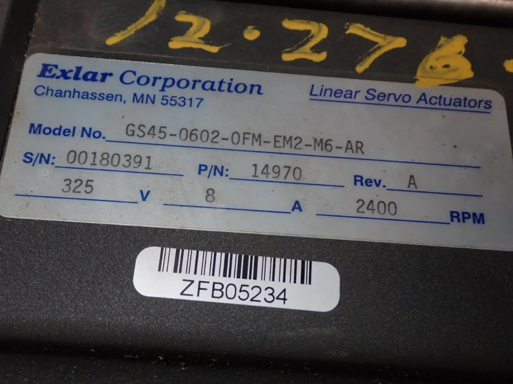 Exlar Linear Servo Actuator