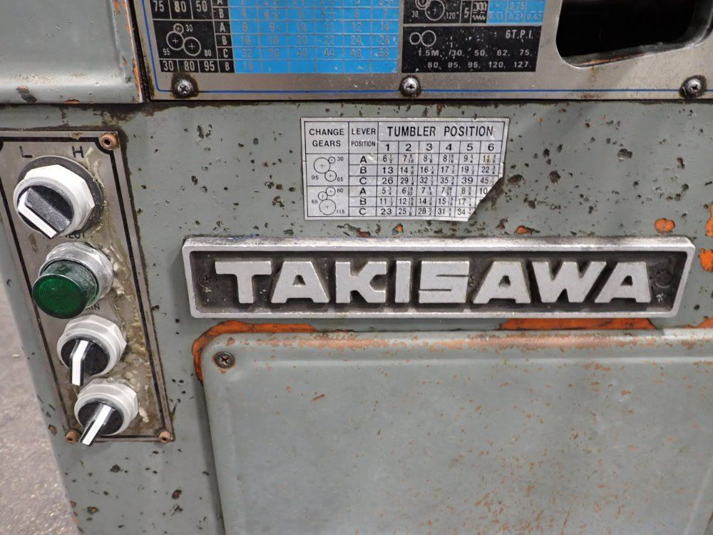Takisawa 16x24 Manual Lathe - Tsl-800