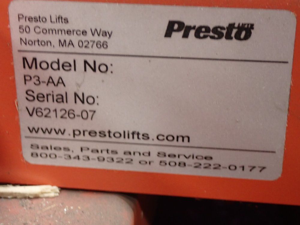 Presto Rotary Lift Table