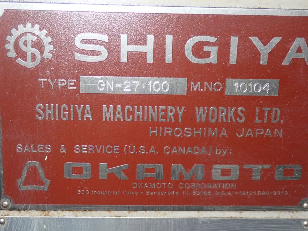 Shigiya Seiki Universal Grinder