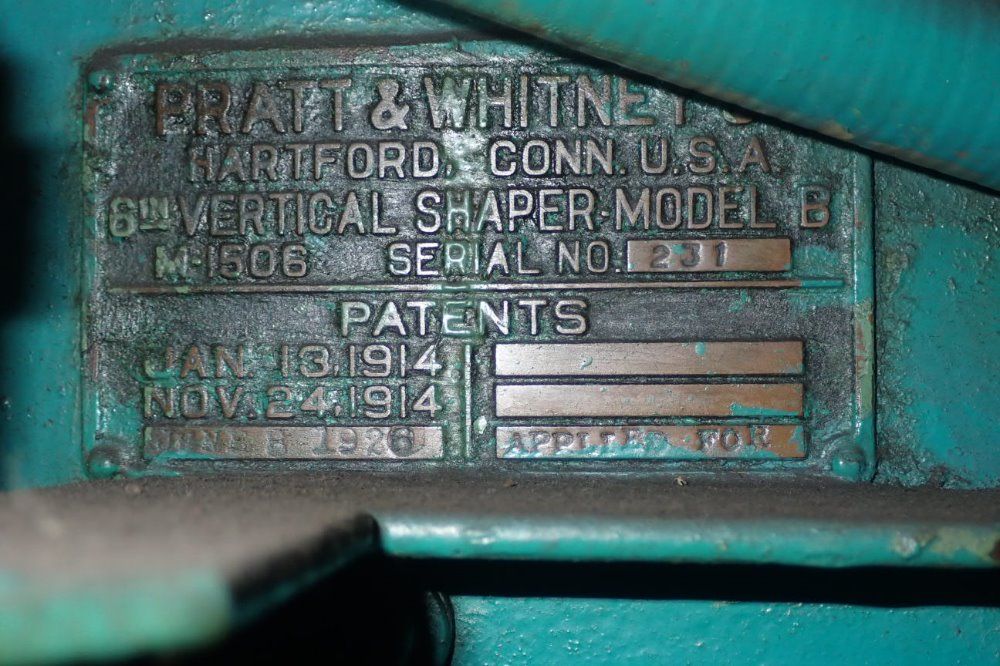 Pratt & Whitney Vertical Shaper