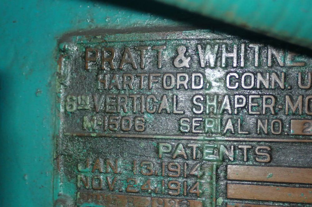 Pratt & Whitney Vertical Shaper