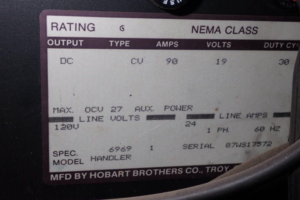 Hobart/handler Welder