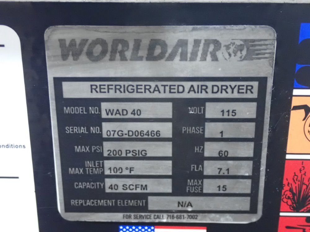 Worlair Refridgerated Air Dryer
