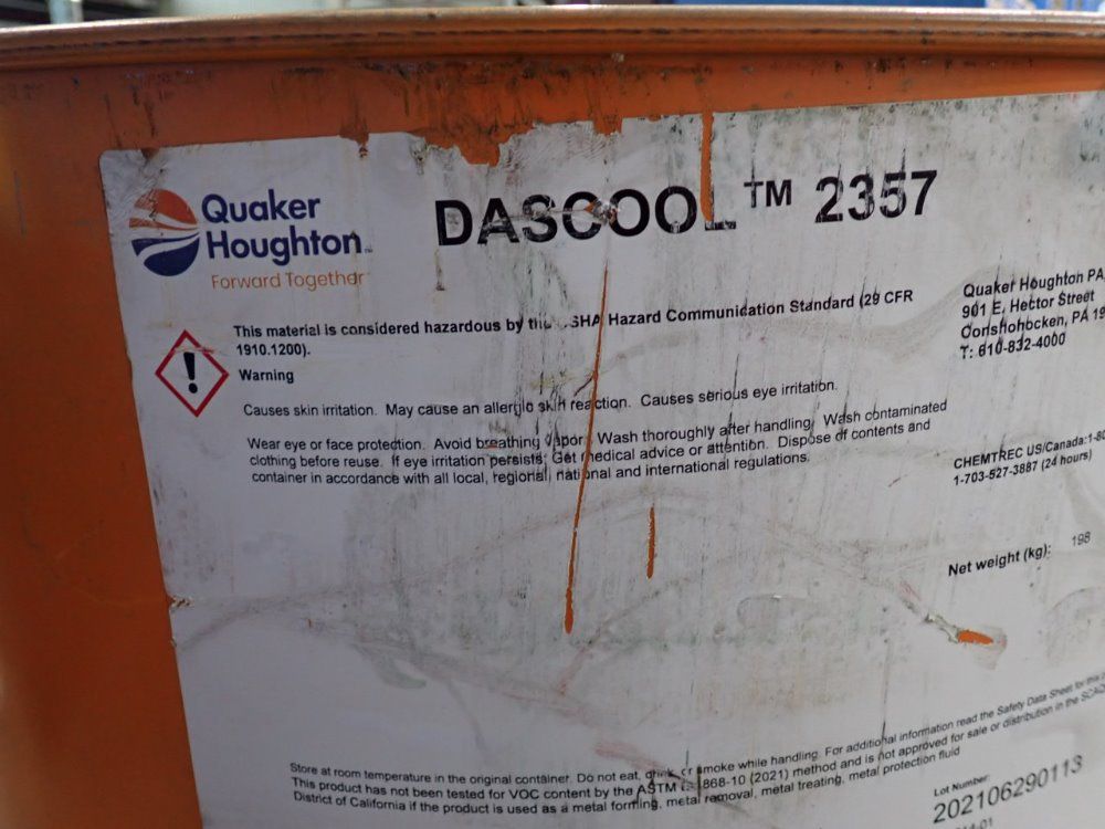 Quaker Houghton Dascool 2357 Biostatic Coolant - Dascool 2357