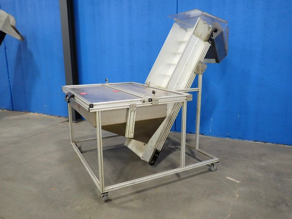 Fortville Feeders Inc 22 1/2" W Track Motorized Hopper W/conveyor