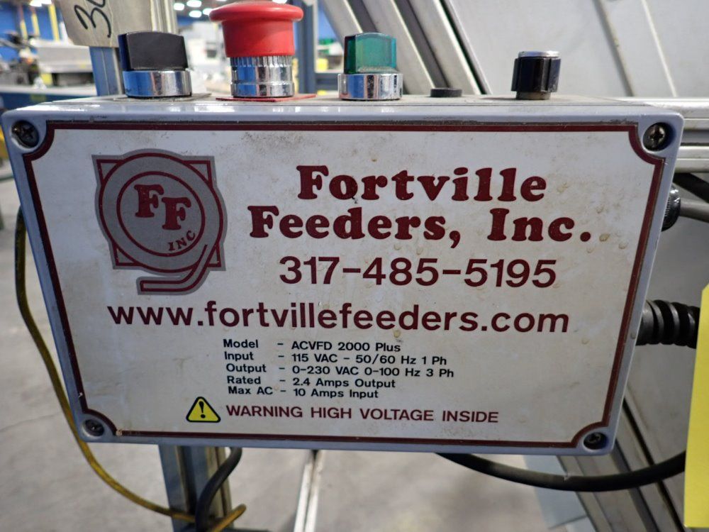 Fortville Feeders Inc 22 1/2" W Track Motorized Hopper W/conveyor