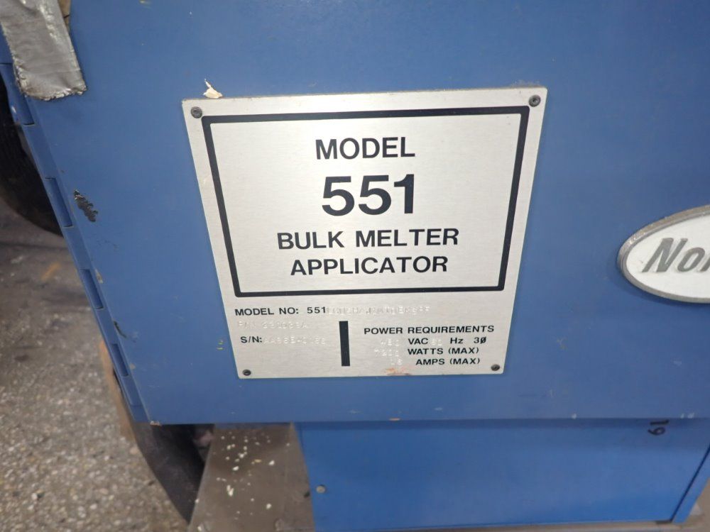 Nordson Lcu5haj1mtdekspf Bulk Melter Applicator - Lcu5haj1mtdekspf