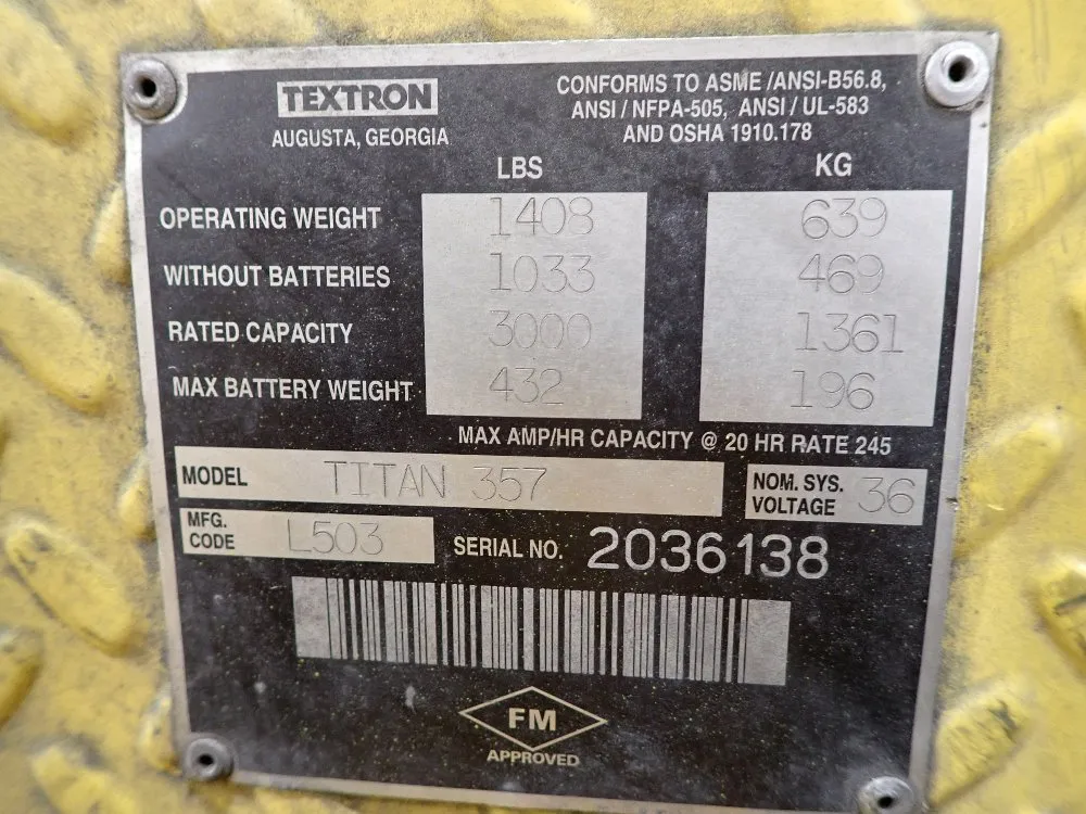 Cushman Electric Maintenance Cart - Titan 357