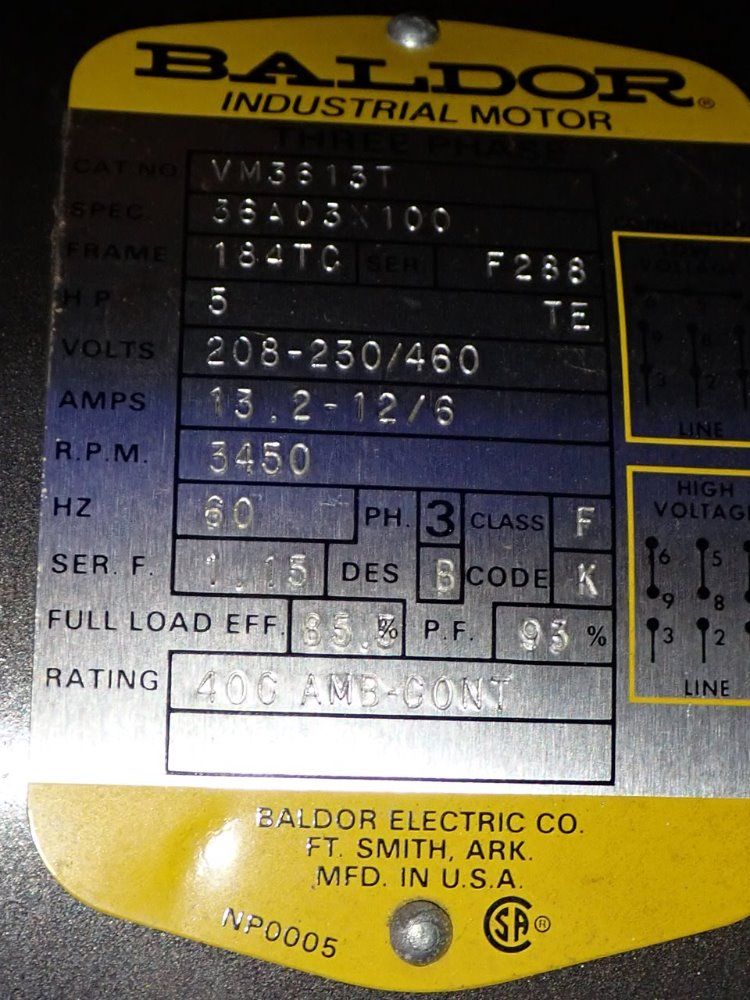 Torit 5 Hp Vs 1500 Dust Collector - Vs 1500