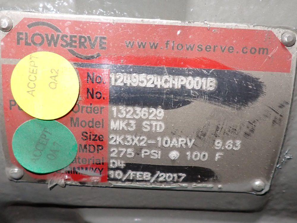 Flowserve Mk3 Std Pump - Mk3 Std