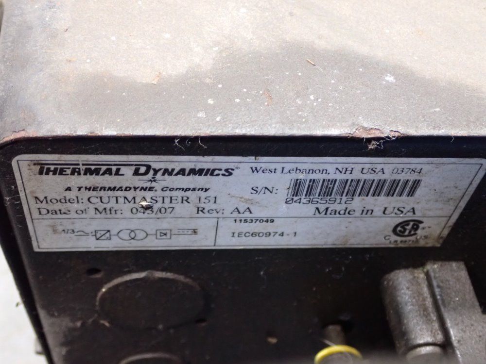 Thermal Dynamics Air Plasma Cutting System - Cutmaster 151