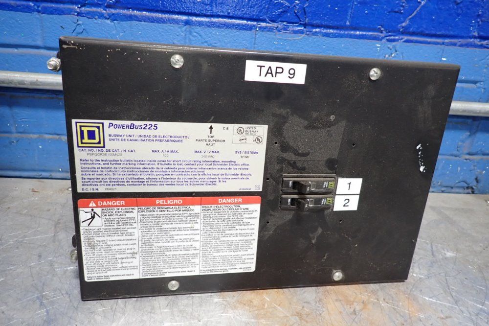 Square D 100 A/240 V Busway Unit - Powerbus 225